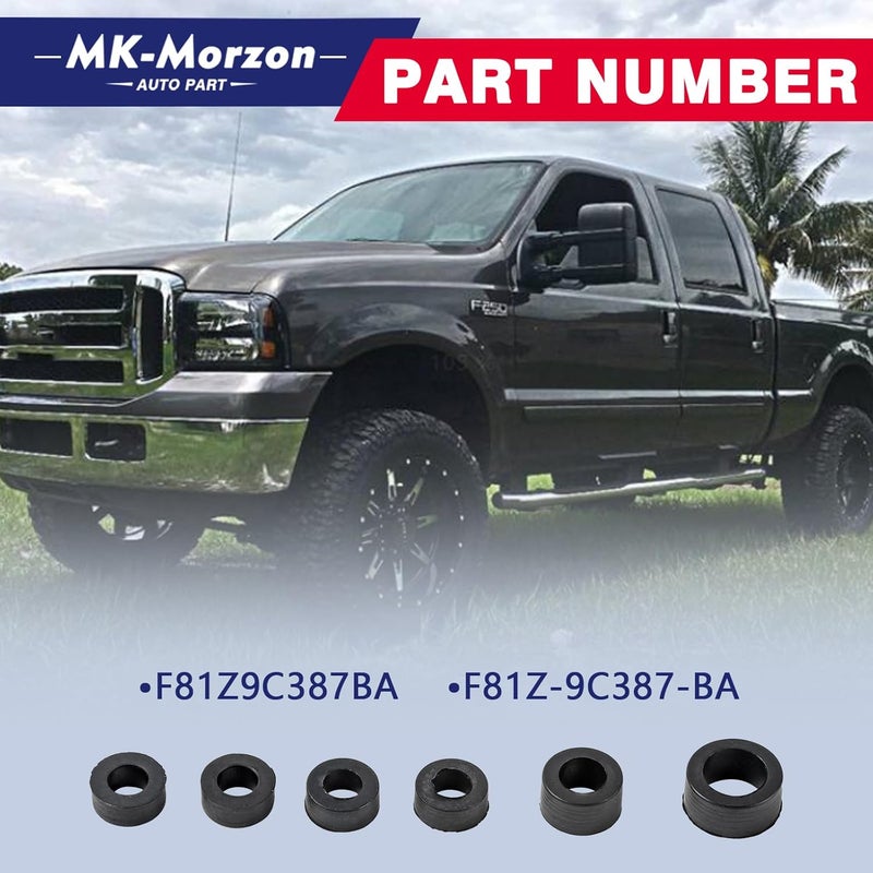 MK-Morzon Fuel Line Kit,7.3 Fuel Line Rubber Seal Kit Compatible with Ford Powerstroke Diesel Engine 1999-2003 Excursion F250 F350 F450 F550 Super Duty Replaces# F81Z9C387BA, F81Z-9C387-BA, 904-497 - Image 2